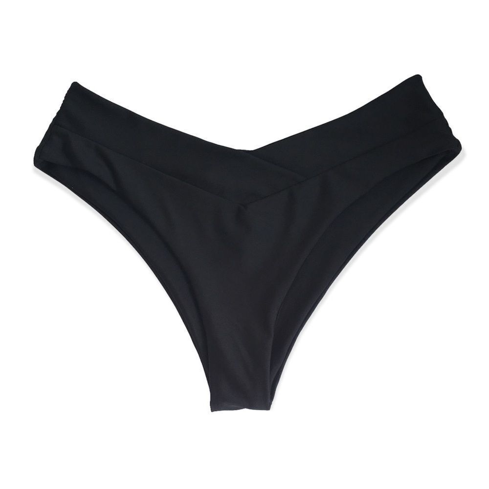 🆕Black High Cut Bikini Swimsuit Bottom